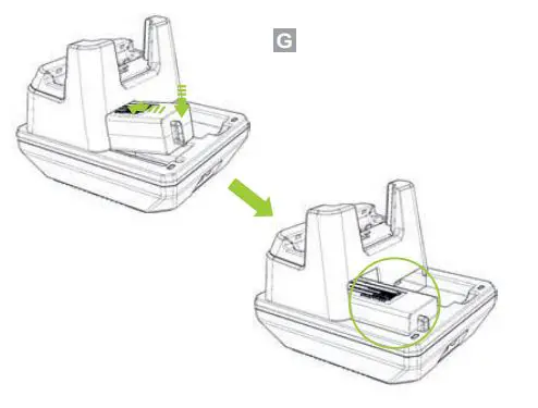 KOAMTAC KDC470 Pistol Grip Charging Cradle User Guide - 6000mAh Battery Charging