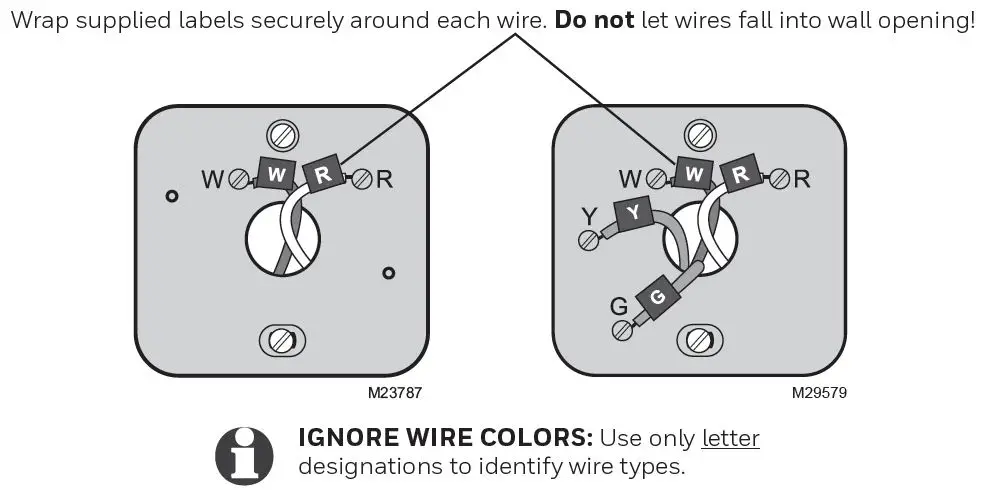 Label wires and remove old wallplate