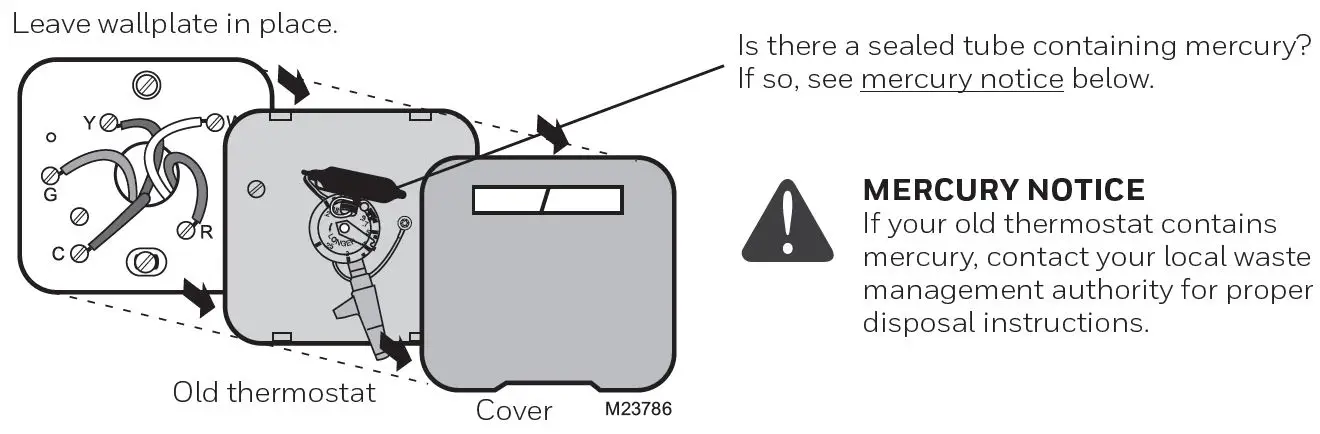 Remove your old thermostat