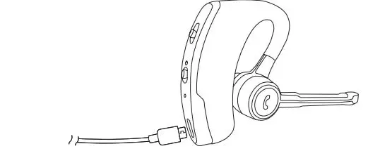 Hytera EHW08 BT Earpiece with PTT Key fig2