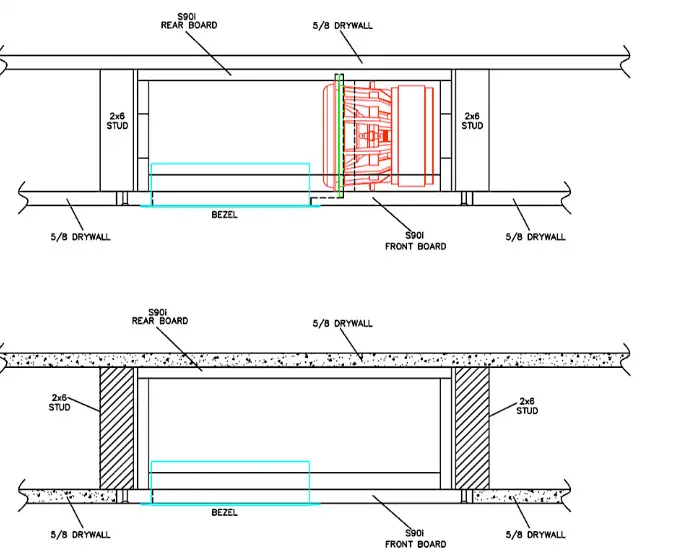 WISDOM S90i High Output RTL Subwoofer -Wall