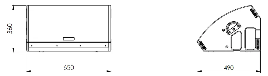 dB TECHNOLOGIES VIO-W15T Professional Coaxial Active Stage Monitor fig 1