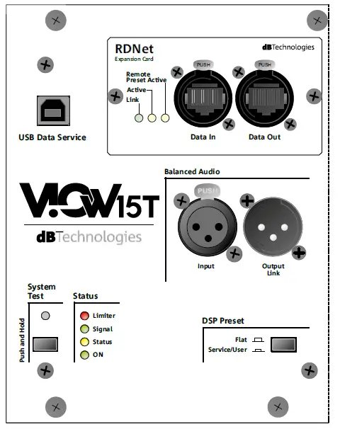 dB TECHNOLOGIES VIO-W15T Professional Coaxial Active Stage Monitor fig 4