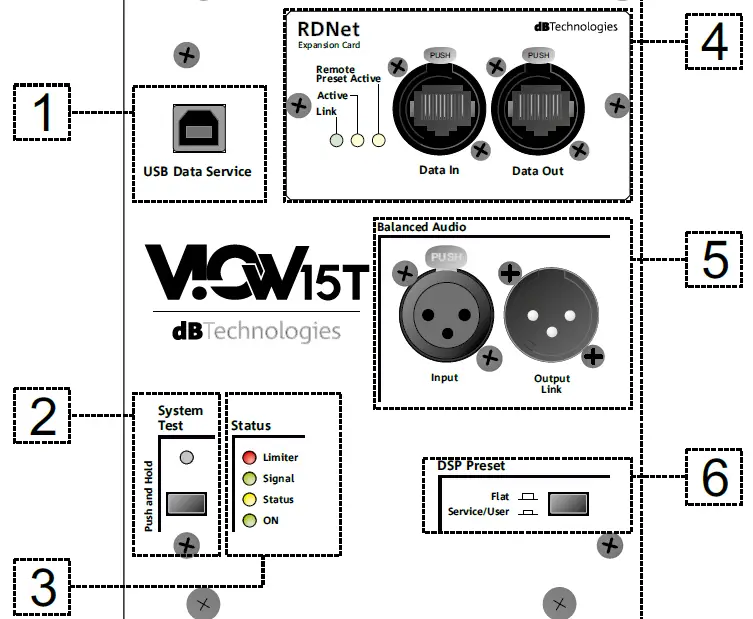 dB TECHNOLOGIES VIO-W15T Professional Coaxial Active Stage Monitor fig 7