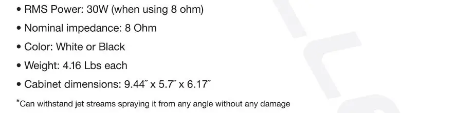 Rockville 70V IP55 Commercial Speaker - 8 Ohm Speaker Configuration