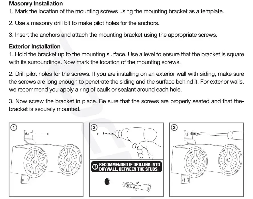 Rockville 70V IP55 Commercial Speaker - Masonry Installation