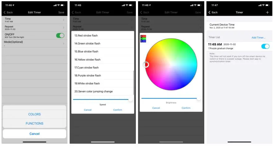 Jm Zengge ZJ-BWCG-RGB-R24B Wi-Fi RGB LED Controller + 24Keys Remote Controller fig11