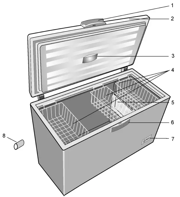 beko HSA29540N Freestanding Freezer - Overview