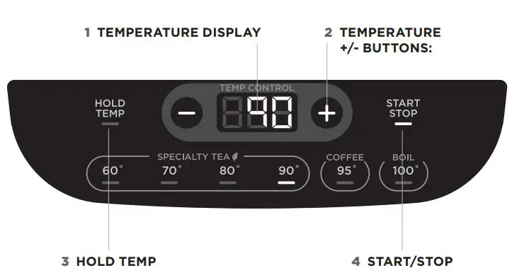 NINJA KT200UK Series Perfect Temperature Kettle Instructions - GETTING TO KNOW YOUR KETTLE