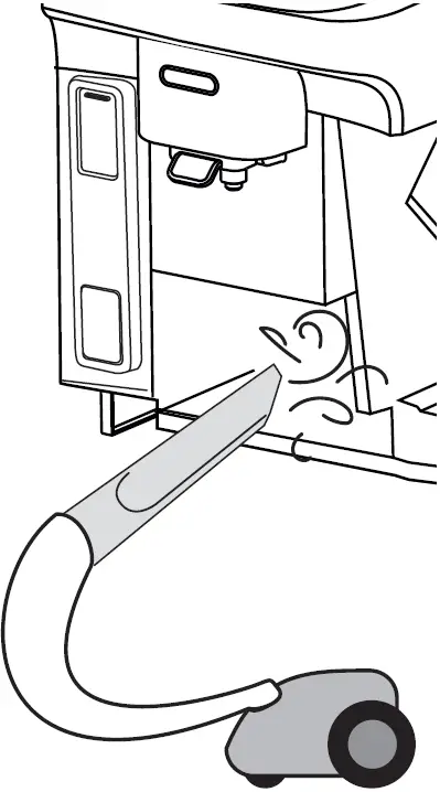 Inside of the machine