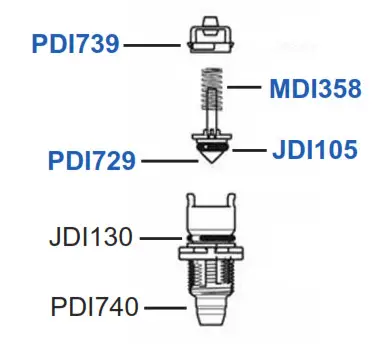 DOSATRON D14MZ2 Mini Maintenance Kit- Disassembly 13