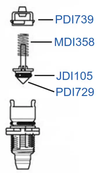 DOSATRON D14MZ2 Mini Maintenance Kit- Disassembly 3