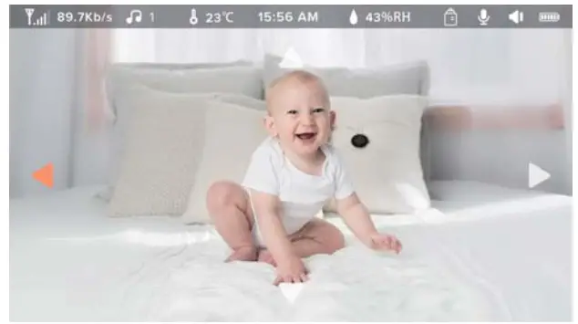 MEARI Baby 1S Baby Monitor- Rotate the Camera