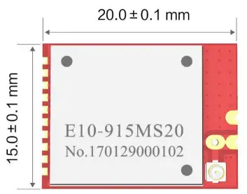 EBYTE E10-915MS20 S14463 915MHz 100mW SMD Wireless Module-fig2