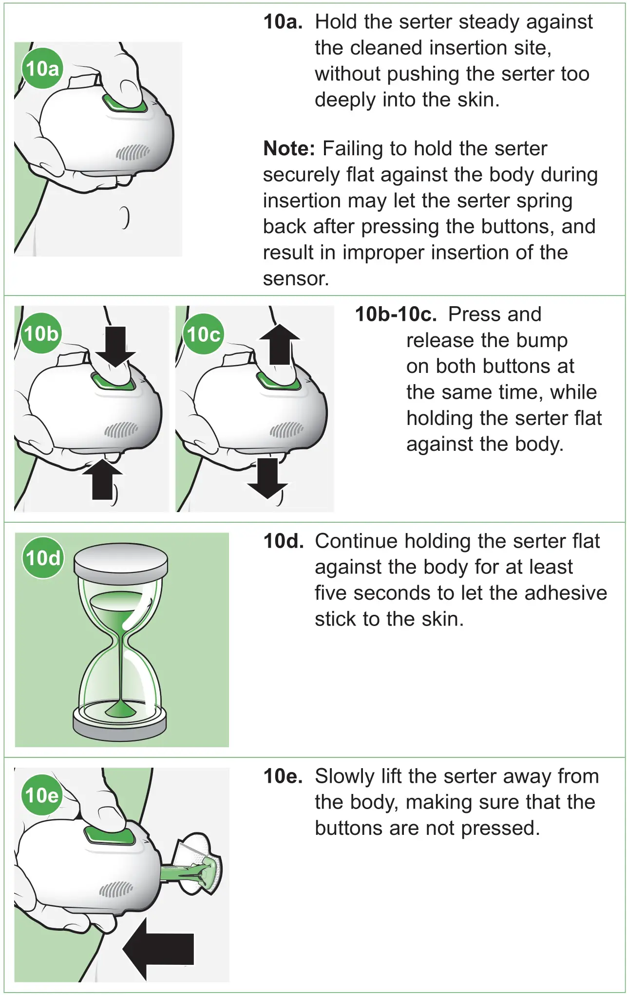 medtronic MMT7020A Guardian Sensor 3 Glucose Sensor - Inserting the sensor 4