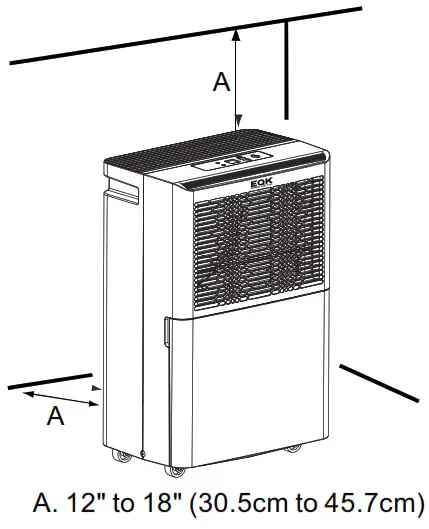 EQK DDR2599E 25 PINTS Dehumidifier - outdoor