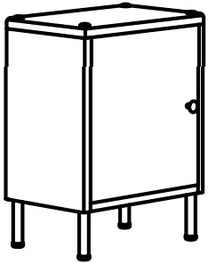 DYNAN cabinet with door