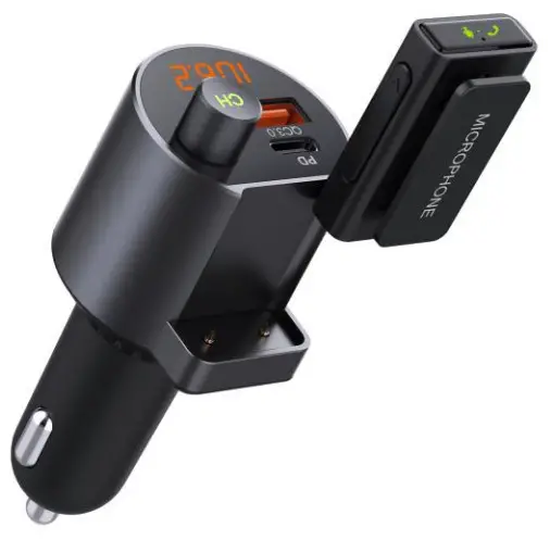 cigii BTM01 Bluetooth Hands Free Car Kit with Detachable Microphone