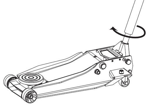 Turn release valve clockwise