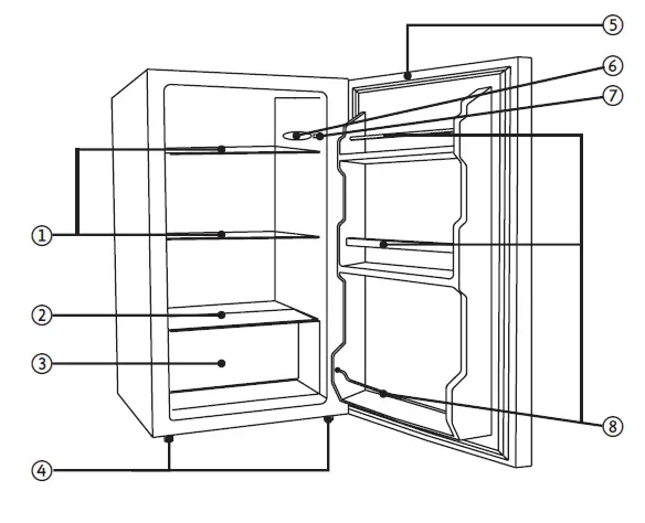 Everglades-EVCO1011-Refrigerator-fig-1