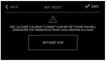 unilux Universe Thermostat - System Reset 2