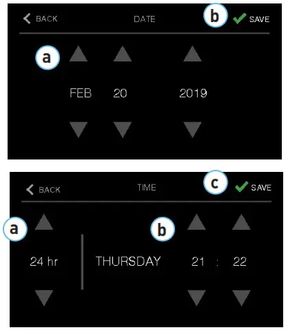 unilux Universe Thermostat - Time and Date Setup