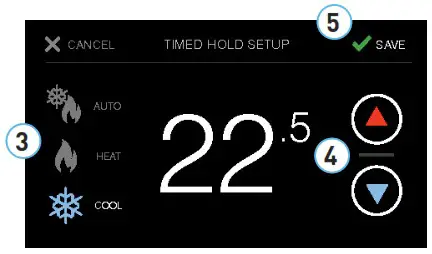 unilux Universe Thermostat - Timed Hold