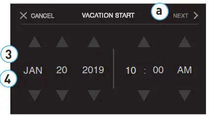unilux Universe Thermostat - Vacation Setup 2