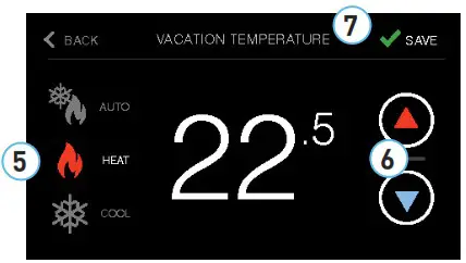 unilux Universe Thermostat - Vacation Setup 3