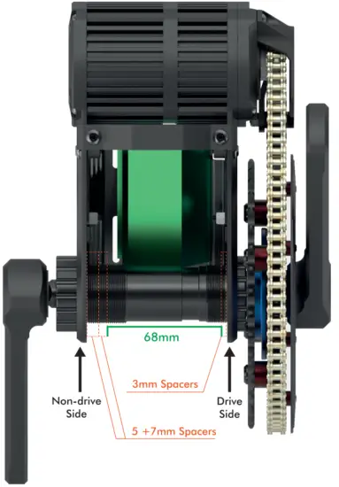 Adjusting the Width of Bottom Bracket