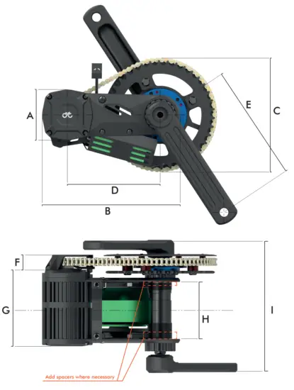 BSA Threaded 83mm Version Dimensions