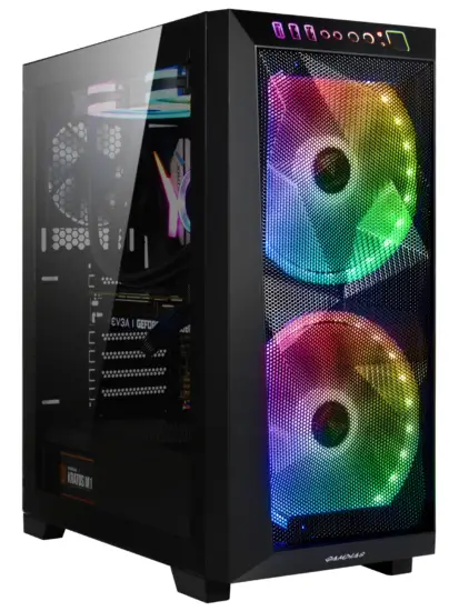 GAMDIAS APOLLO-M1 Elite ATX Mid Tower Gaming Case 2 ARGB Fans