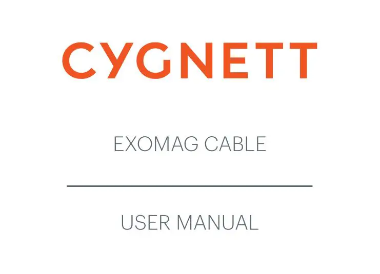 CYGNETT CY3936CYMCC ExoMag Cable User Manual