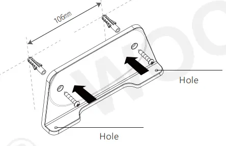 WOODBRIGE Remote Control Illustration faced adhesive