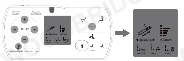 WOODBRIGE Remote Control stops massage function