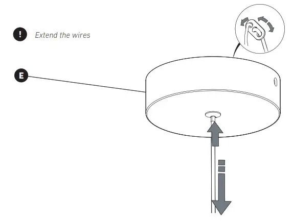 artika PDT CAC CR 1 Light Integrated LED Pendant Carat - HEIGHT ADJUSTMENT 2