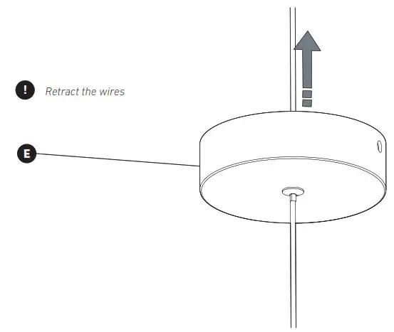 artika PDT CAC CR 1 Light Integrated LED Pendant Carat - HEIGHT ADJUSTMENT