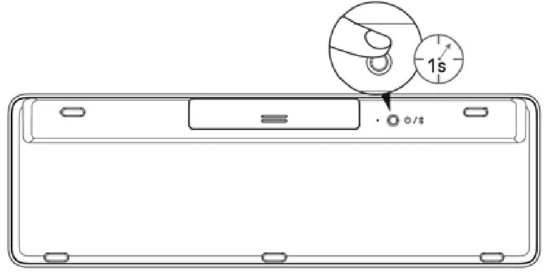 Targus AKB869 Wireless Antimicrobial Midsize Keyboard - Power saving mode