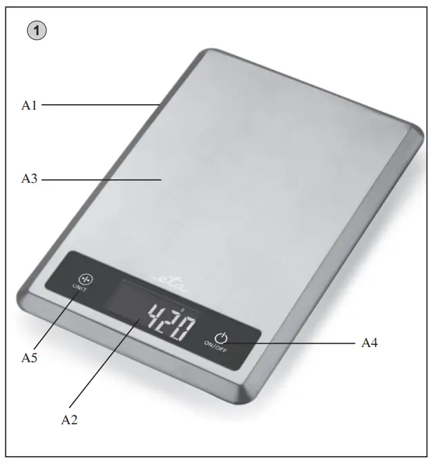 ETA-4778-Digital-kitchen-scale-FIG-1