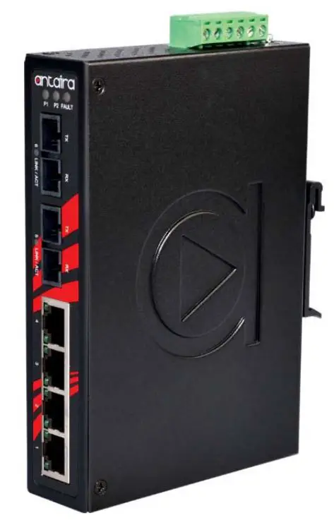 Antaira-LNX-0602-6-port-Industrial-Unmanaged-Ethernet-Switch-PRO