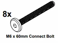 dams Fuze Outer Leg - Connect Bolts
