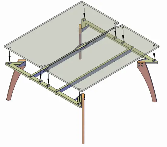 dams Fuze Outer Leg - Place the desktop onto