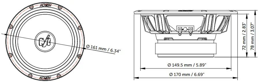 Deaf Bonce MM 80 V2 Mid-Range Speakers - Fig 2