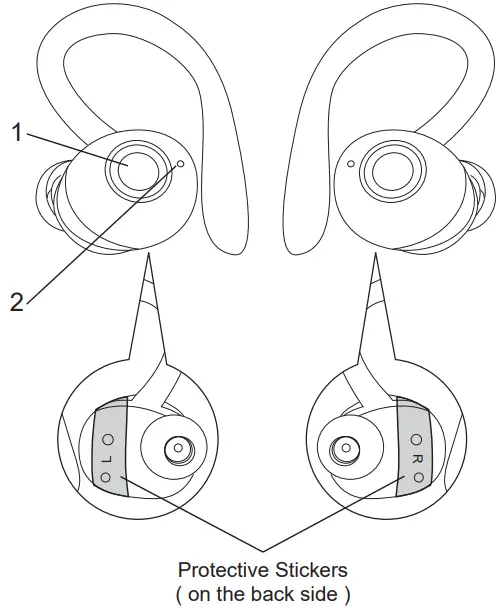 BASS JAXX EP 0669 Equate True Wireless Earbuds - FIG 1