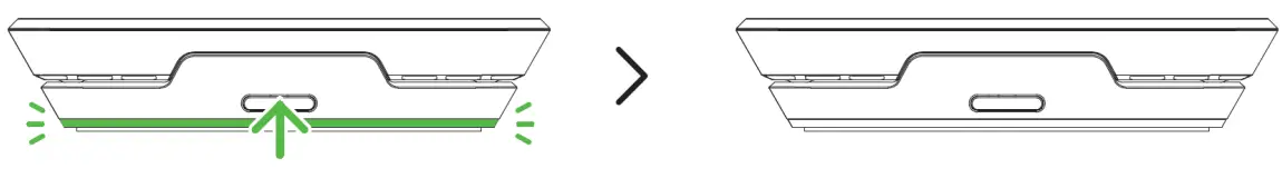 RAZER Wireless Charger - NIGHT MODE BUTTON