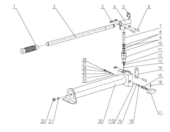Clarke CSA10BB 10 Tonne Hydraulic Bench Press - DIAGRAM3 1