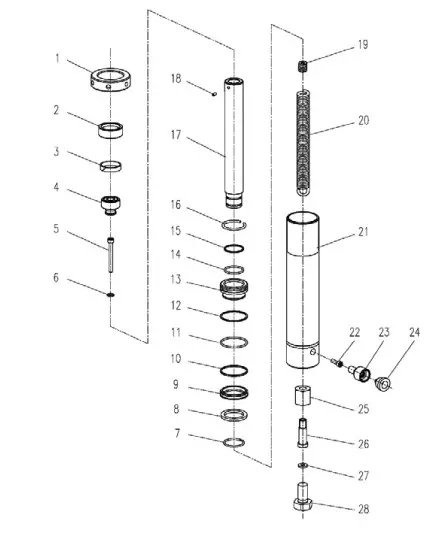 Clarke CSA10BB 10 Tonne Hydraulic Bench Press - DIAGRAM3 2