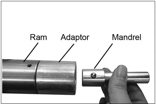 Clarke CSA10BB 10 Tonne Hydraulic Bench Press - FITTING THE MANDRELS 2