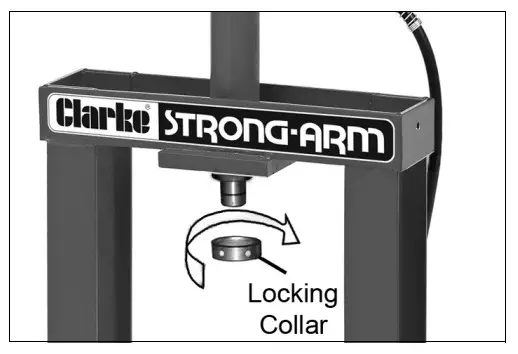 Clarke CSA10BB 10 Tonne Hydraulic Bench Press - figure 1