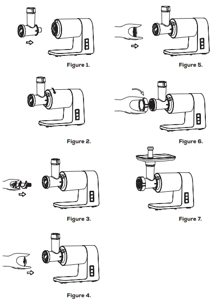 GoWISE USA GW88012 4-in-1 Electric 2000-Watt Meat Grinder fig 3